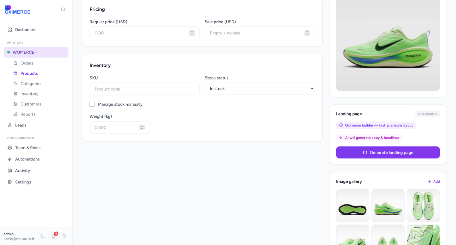Build complex products visually